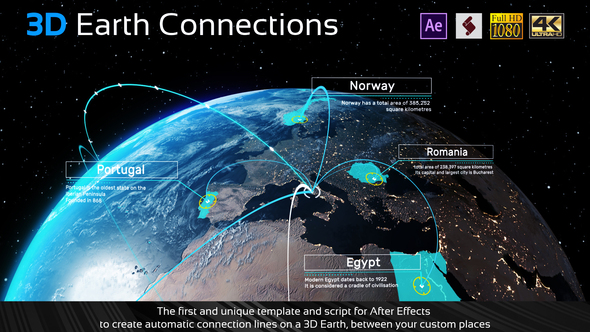  Earth Map Connections 