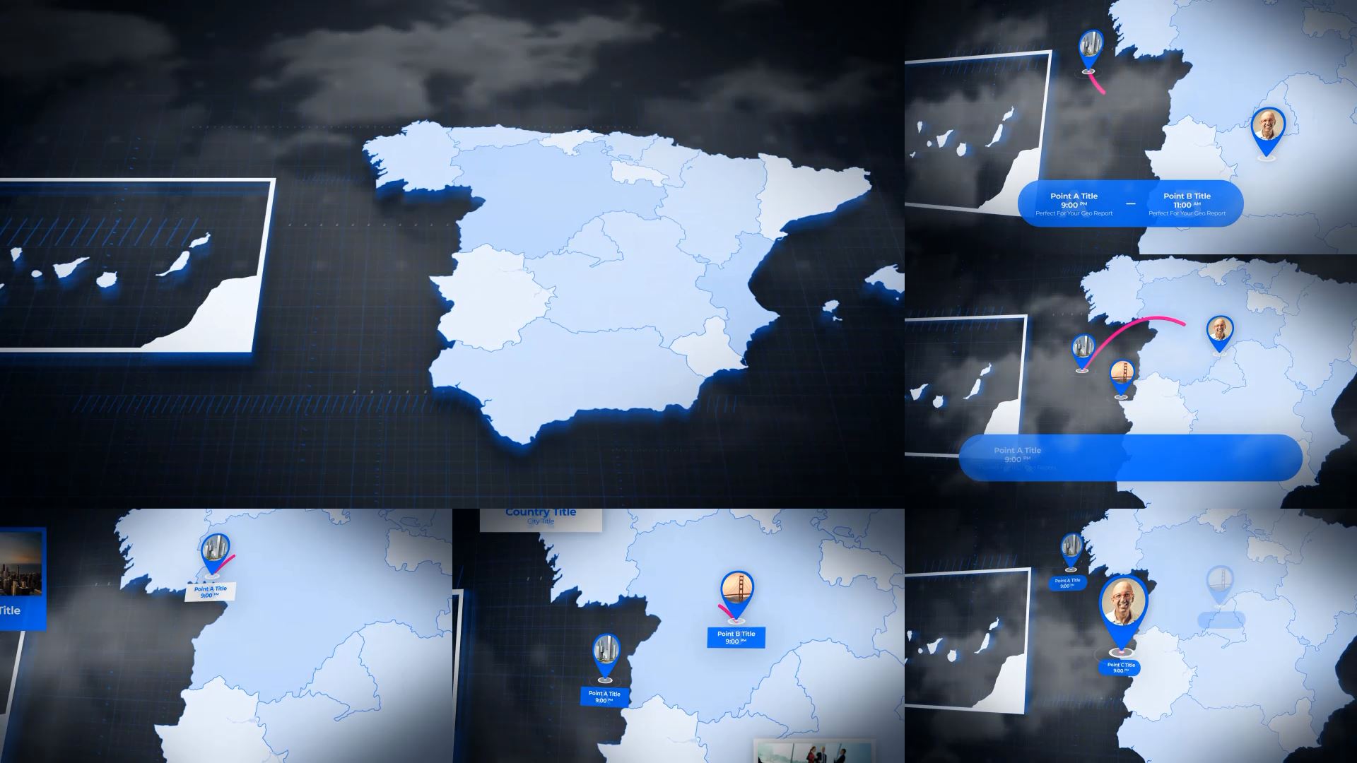  Spain Animated Map - Kingdom of Spain Map Kit 