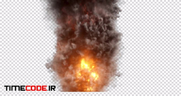 Explosion With Ongoing Fire And Smoke