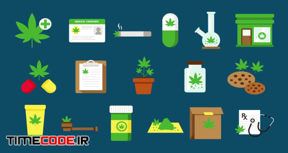 Medical Marijuana Icons