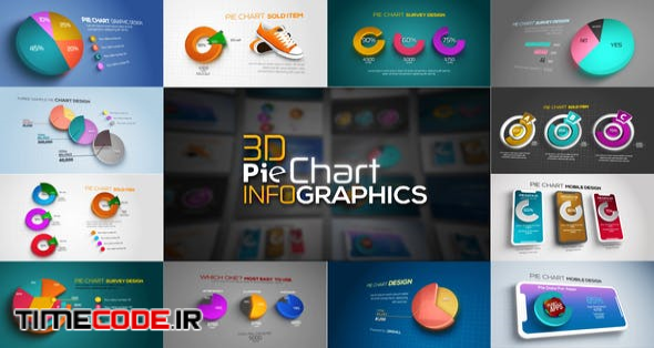  3D Pie Chart Infographics 