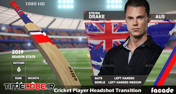  Cricket Player Headshot Transition 