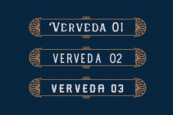 Verveda (3 Fonts With Extras)