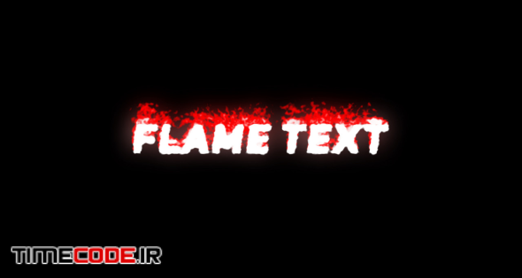 Flame Text Animation