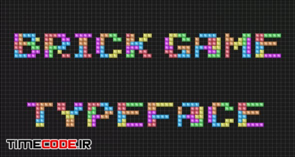  Brick Game Typeface | After Effects Template 
