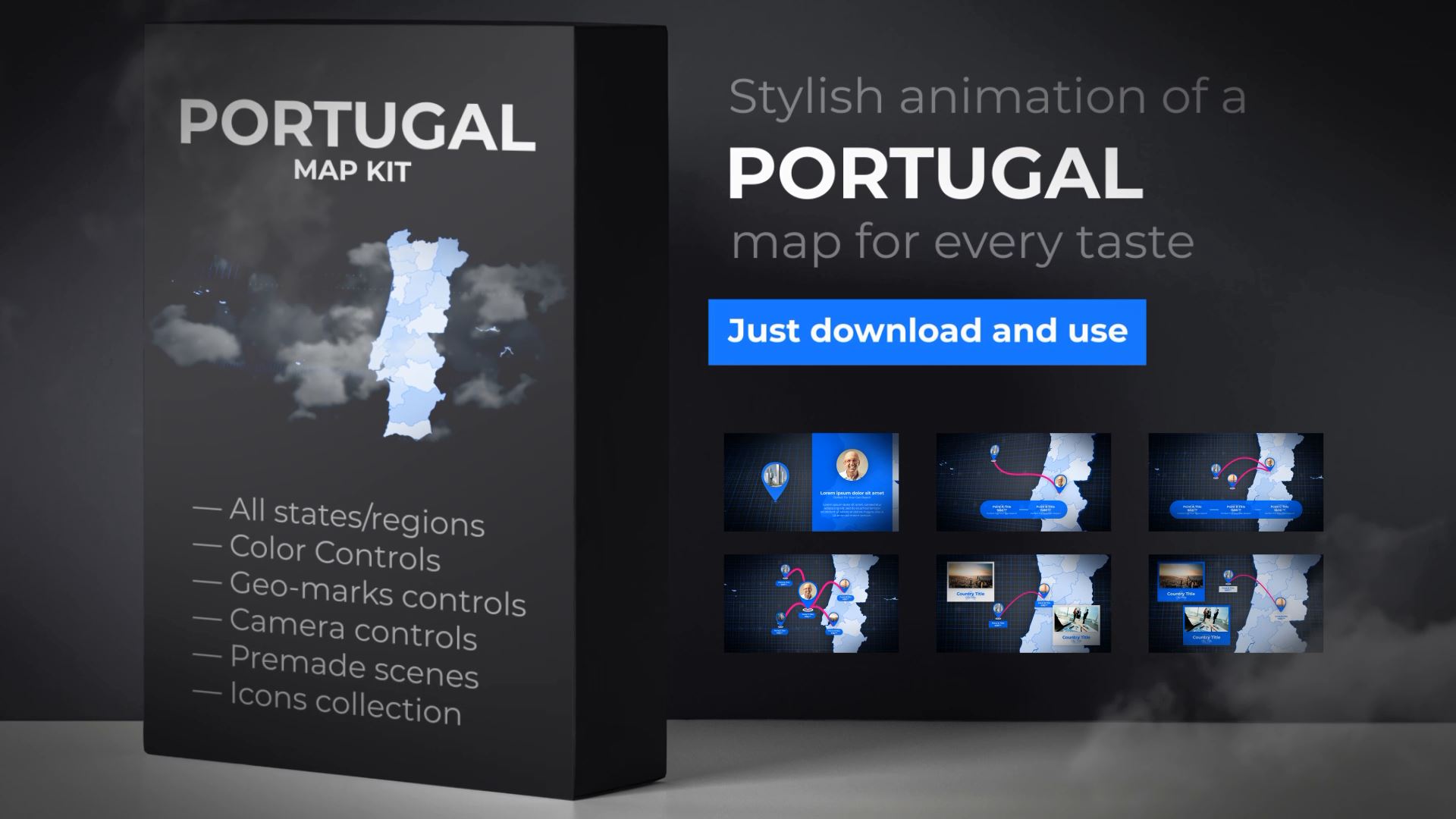  Portugal Map - Portuguese Republic Map Kit 