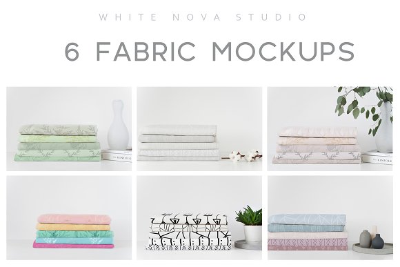 Fabric Mockup Bundle #1