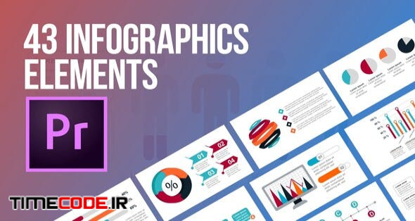  43 Infographics Elements (MOGRT) 