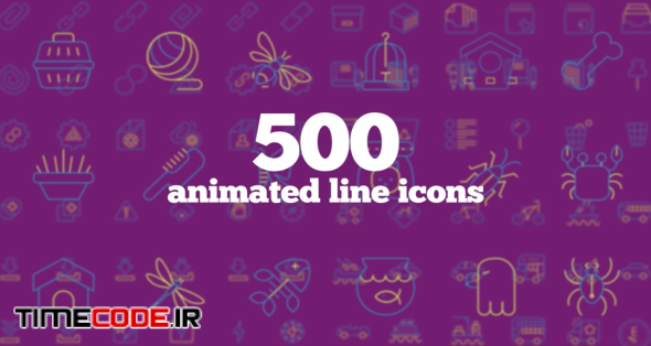 500 Animated Line Icons (Part 6)