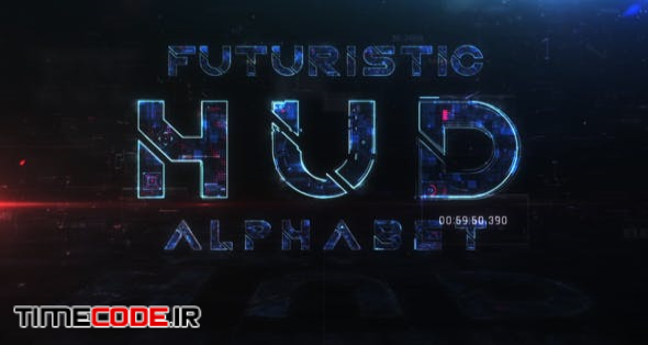  Futuristic HUD Alphabet 