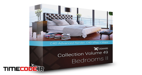 CGAxis Models Volume 49 Bedrooms II C4D