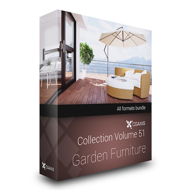 CGAxis Models Volume 51 Garden Furniture