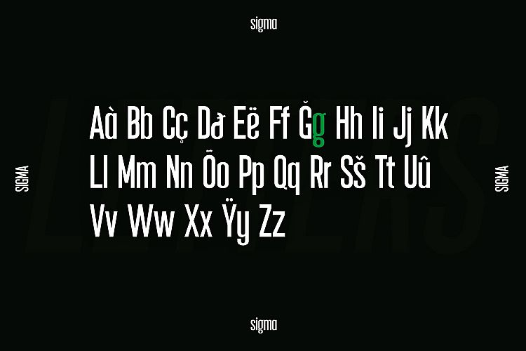 Sigma Display Font