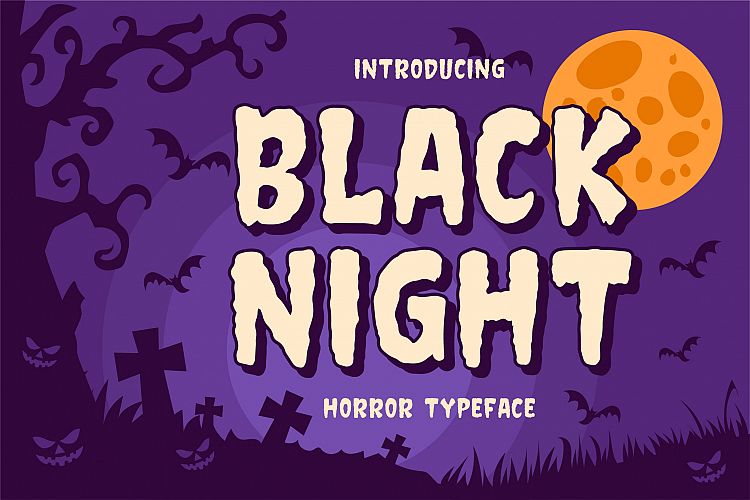 Black Night Horror Typeface