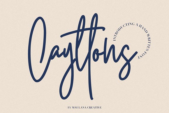 Cayttons Signature Font