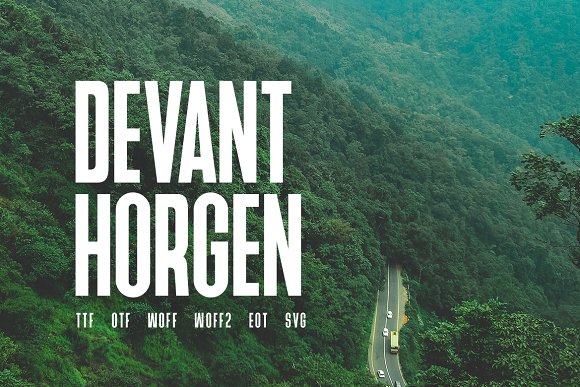 Devant Horgen - Modern Typeface