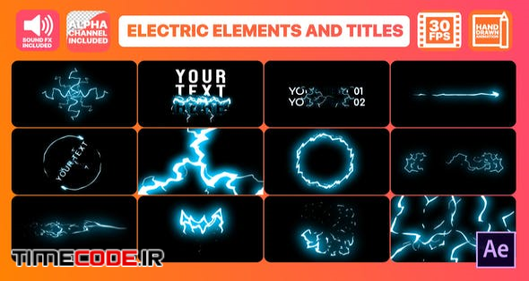  Cartoon Electricity And Titles | After Effects 
