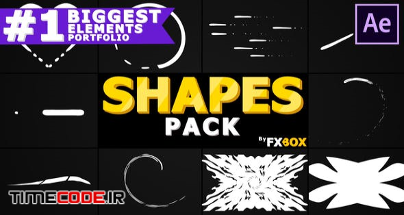  Cartoon Shapes Pack | After Effects 