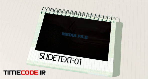 After Effects CS4 Template: Notebook Slideshow