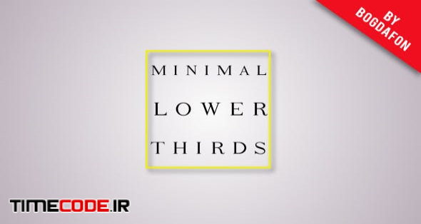  Clean Minimal Lower Thirds 