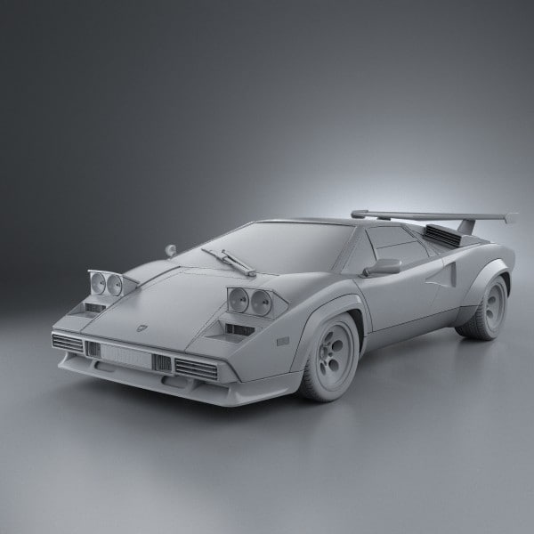 Lamborghini Countach 5000 QV 1985 Model 3D