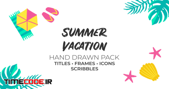 Summer Vacation Hand Drawn Pack