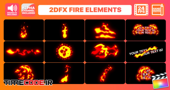Hand Drawn Fire Elements Pack