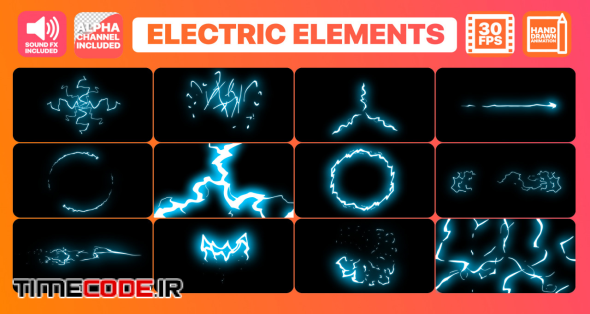 Cartoon Electricity Elements