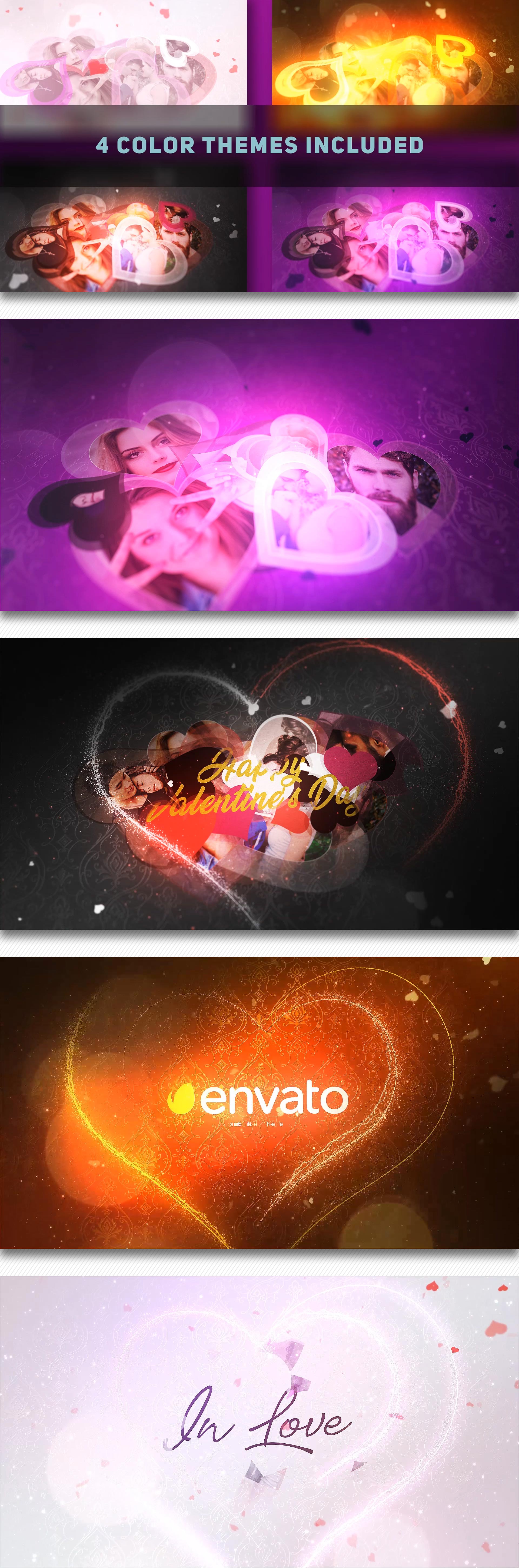  Shining Hearts Romantic Logo Reveal 