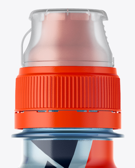 500ml Water Bottle with Sport Cap Mockup 