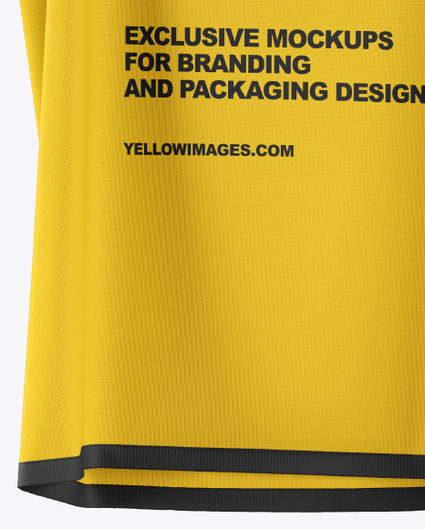 Sleeveless Shirt on Hanger Mockup in Apparel Mockups on Yellow Images Object Mockups
