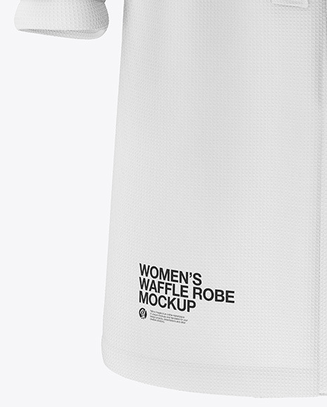 Download دانلود موکاپ لباس خواب زنانه Women's Waffle Robe Mockup ...