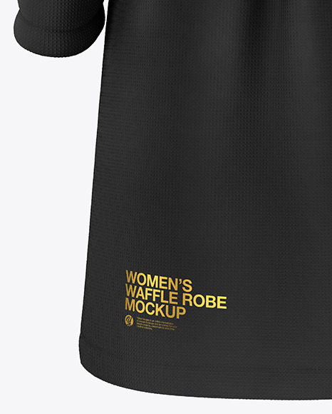 Download دانلود موکاپ رب و شامبر زنانه Women's Waffle Robe Mockup ...