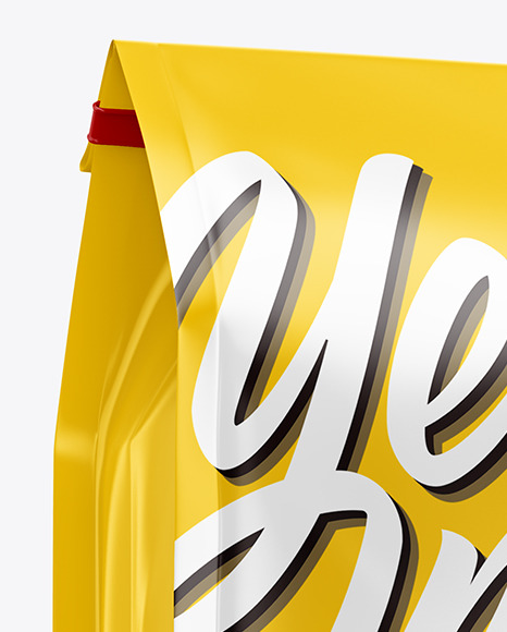 Matte Coffee Bag Mockup in Bag & Sack Mockups on Yellow Images Object Mockups