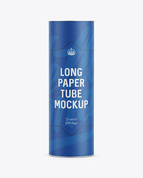 Download دانلود موکاپ لوله مقوایی Long Paper Tube 13116 | تایم کد Yellowimages Mockups