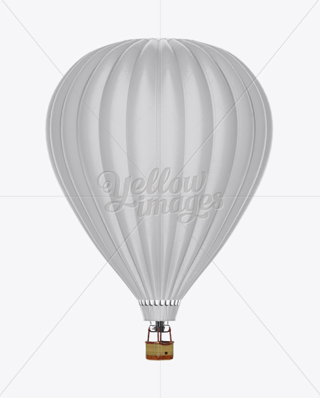 Hot Air Balloon Mockup in Vehicle Mockups on Yellow Images Object Mockups