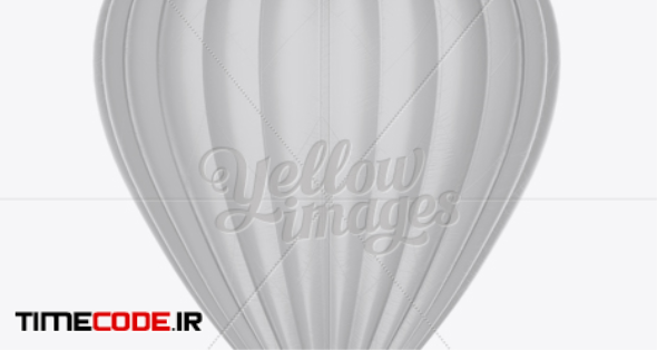 Hot Air Balloon Mockup in Vehicle Mockups on Yellow Images Object Mockups