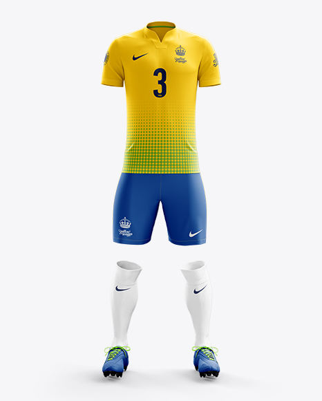 Download دانلود موکاپ لباس فوتبال مردانه Men's Full Soccer Kit ...