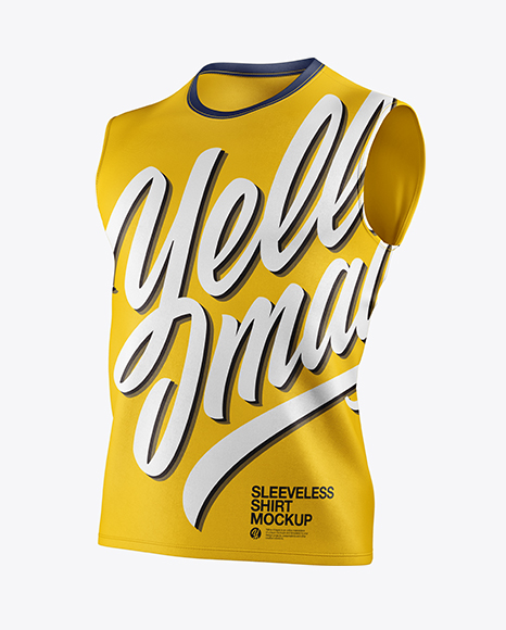 Download دانلود موکاپ تی شرت ورزشی Sleeveless Shirt Mockup 22689 ...
