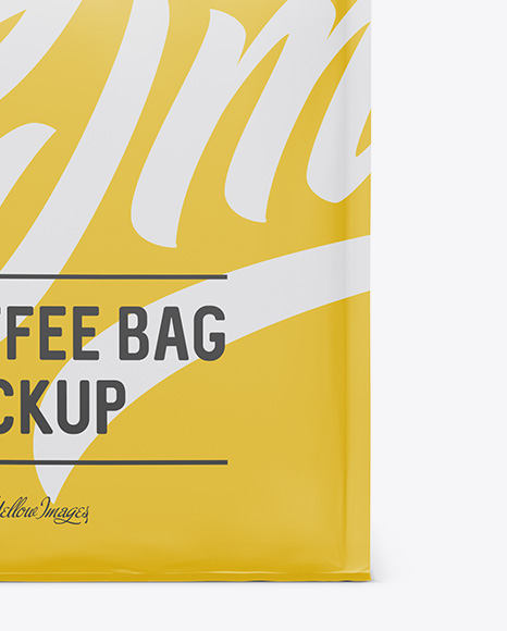 Download دانلود موکاپ پاکت قهوه Matte Coffee Bag Mockup 23770 | تایم کد Yellowimages Mockups