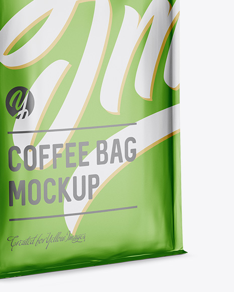 Download دانلود موکاپ پاکت قهوه Matte Metallic Coffee Bag 23782 ...