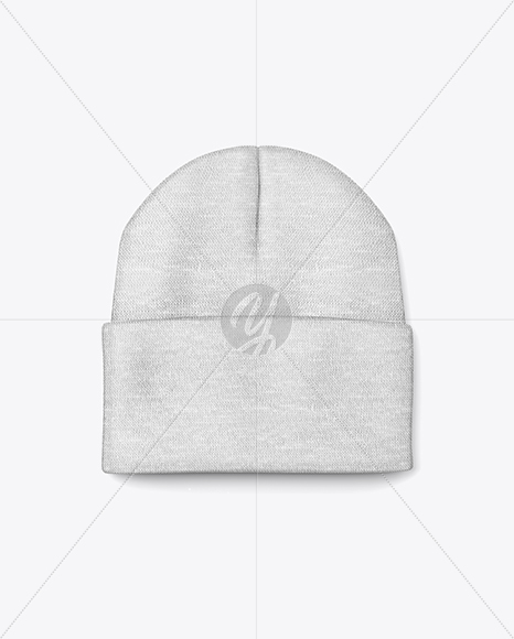 Winter Hat Mockup in Apparel Mockups on Yellow Images Object Mockups