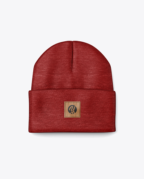 Winter Hat Mockup in Apparel Mockups on Yellow Images Object Mockups