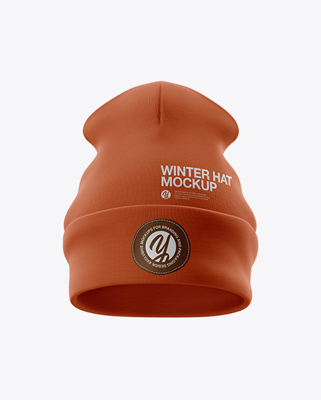 Download دانلود موکاپ کلاه بافتنی Turn Up Beanie Hat Mockup 23882 ...