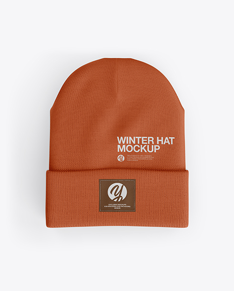 Turn Up Beanie Hat Mockup 