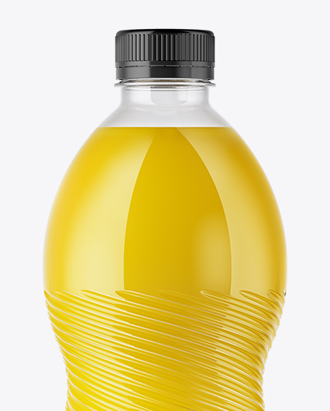 Download دانلود موکاپ بطری آب میوه Orange Juice Plastic Bottle ... Yellowimages Mockups