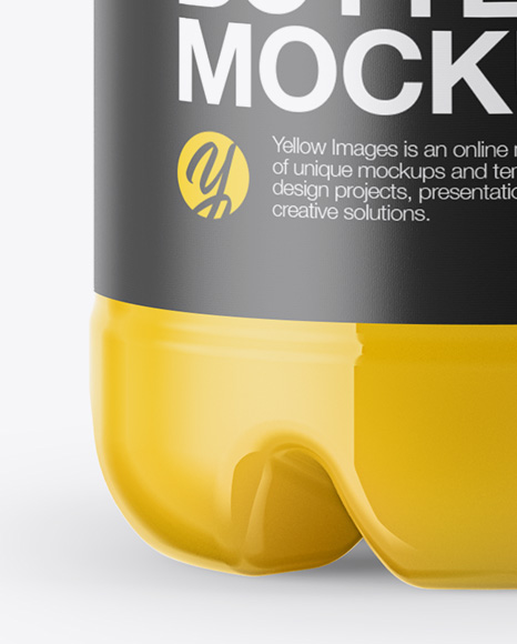 Download دانلود موکاپ بطری آب میوه Orange Juice Plastic Bottle Mockup 25209 | تایم کد