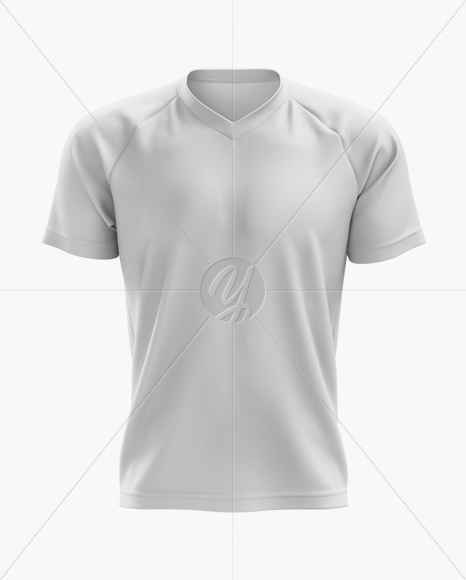 Men’s MTB Trail Jersey mockup (Front View) in Apparel Mockups on Yellow Images Object Mockups
