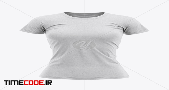 Download دانلود موکاپ تی شرت زنانه Women's Heather Slim 32029 ...