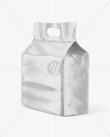 Glossy Diapers Pack Mockup in Bag & Sack Mockups on Yellow Images Object Mockups